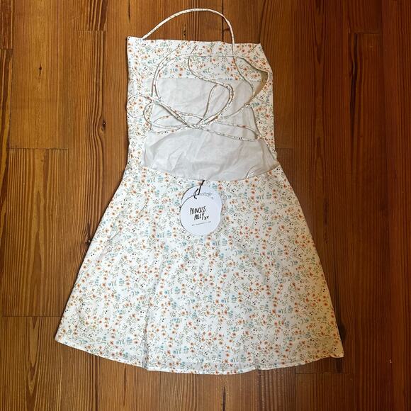 NWT Princess Polly Celena mini floral open back dress SIZE 8 - Picture 5 of 6